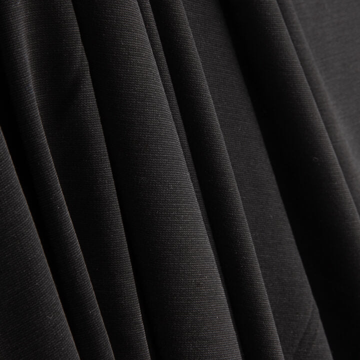 Black Stone-Washed Plain Viscose - Ribes y Casals