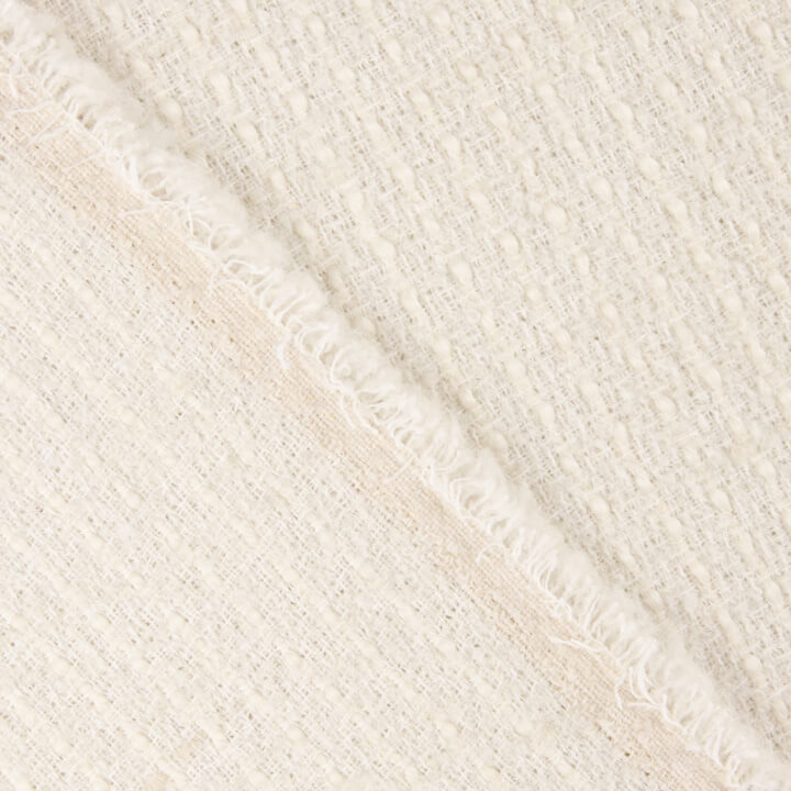Alba White Unbleached Wool Tweed - Ribes y Casals