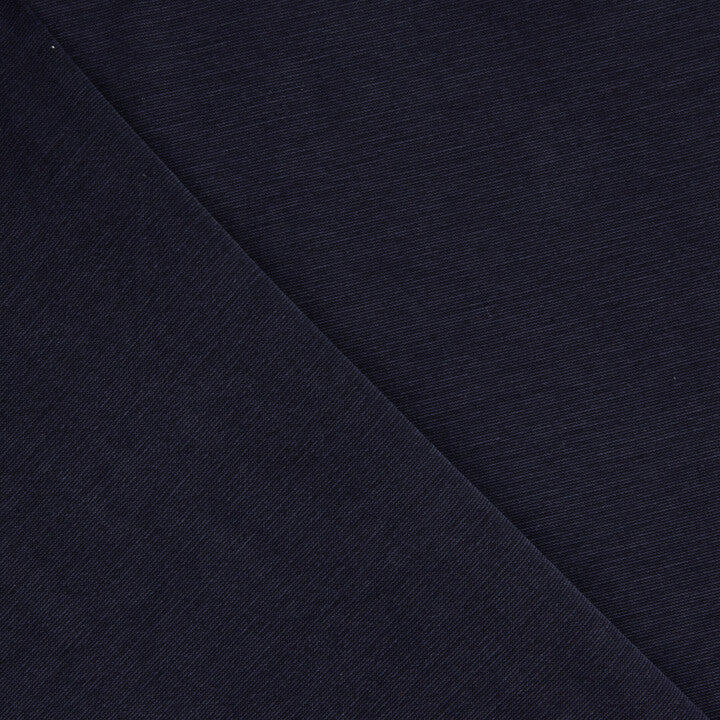 Stone-washed Navy Viscose Plain Knit - Ribes y Casals