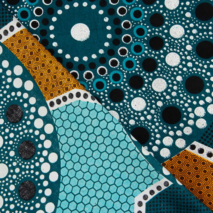 Ethnic Lúrex Wax – Turquoise Silver - Ribes y Casals