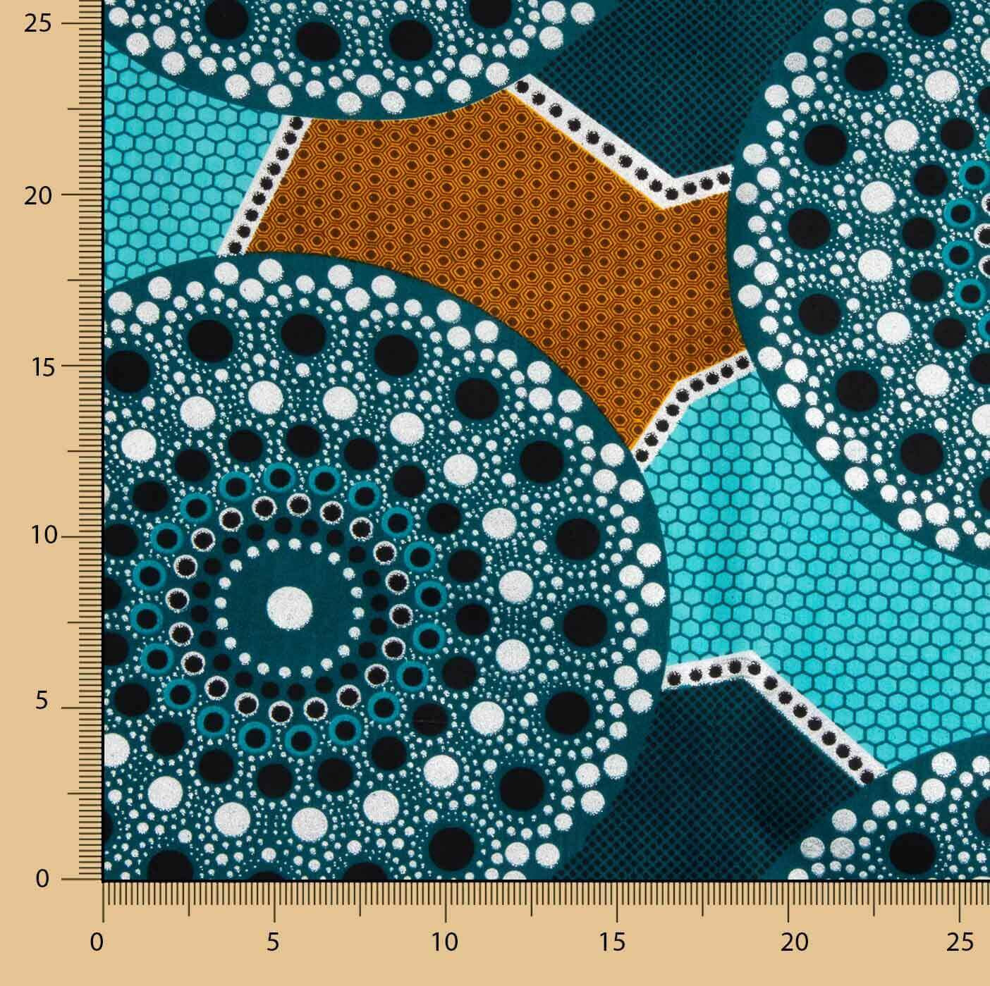 Ethnic Lúrex Wax – Turquoise Silver - Ribes y Casals