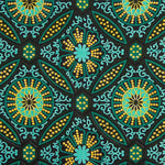 Ethnic Lurex Wax in Turquoise Green – Gold - Ribes y Casals