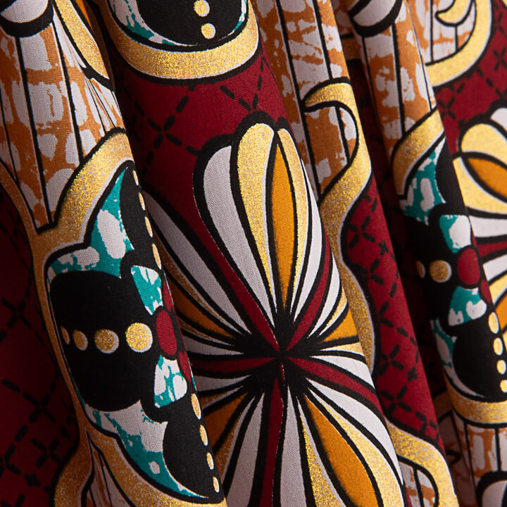 Wax Lurex Dakar Garnet - Gold - Ribes y Casals