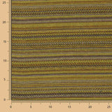 Alpujarreña Stripes Brocade – Mustard, Brown and Black - Ribes y Casals