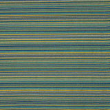 Alpujarreña Stripes Brocade in Blue, Turquoise and Mustard - Ribes y Casals