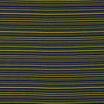 Alpujarreña Stripes Brocade – Blue, Black and Mustard - Ribes y Casals