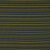 Alpujarreña Stripes Brocade – Blue, Black and Mustard - Ribes y Casals
