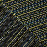 Alpujarreña Stripes Brocade – Blue, Black and Mustard - Ribes y Casals