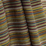 Alpujarreña Stripes Brocade – Mustard, Blue and Red - Ribes y Casals