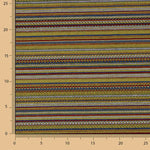 Alpujarreña Stripes Brocade – Mustard, Blue and Red - Ribes y Casals