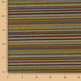 Alpujarreña Stripes Brocade – Mustard, Blue and Red - Ribes y Casals