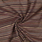 Alpujarra-style Lurex Brocade with Stripes in Scarlet and Pink - Ribes y Casals