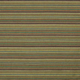 Lurex Brocade with Alpujarra Stripes in Turquoise and Ochre - Ribes y Casals