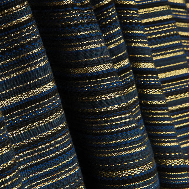 Lurex Brocade with Alpujarra Stripes in Nautical Print - Ribes y Casals