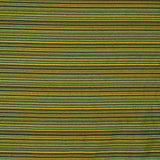 Green and Mustard Alpujarreña Stripes Brocade - Ribes y Casals