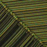 Green and Mustard Alpujarreña Stripes Brocade - Ribes y Casals