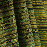 Green and Mustard Alpujarreña Stripes Brocade - Ribes y Casals