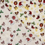 Christmas poplin with Christmas prints – White - Ribes y Casals