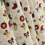 Christmas poplin with Christmas prints – White - Ribes y Casals