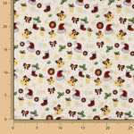 Christmas poplin with Christmas prints – White - Ribes y Casals