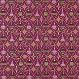 Christmas Poplin with Maroon Baubles and Stars - Ribes y Casals