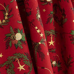 Christmas Poplin Wreaths – Red - Ribes y Casals