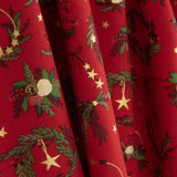 Christmas Poplin Wreaths – Red - Ribes y Casals