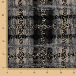 Grey and Black Mosaic Wool Tweed with Gold Lurex - Ribes y Casals