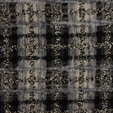 Grey and Black Mosaic Wool Tweed with Gold Lurex - Ribes y Casals