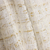 Lumière Ivory Wool Tweed with Gold Lurex - Ribes y Casals