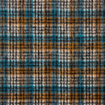 Turquoise Inverness wool double-faced fabric - Ribes y Casals
