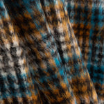 Turquoise Inverness wool double-faced fabric - Ribes y Casals