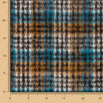 Turquoise Inverness wool double-faced fabric - Ribes y Casals