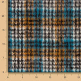 Turquoise Inverness wool double-faced fabric - Ribes y Casals