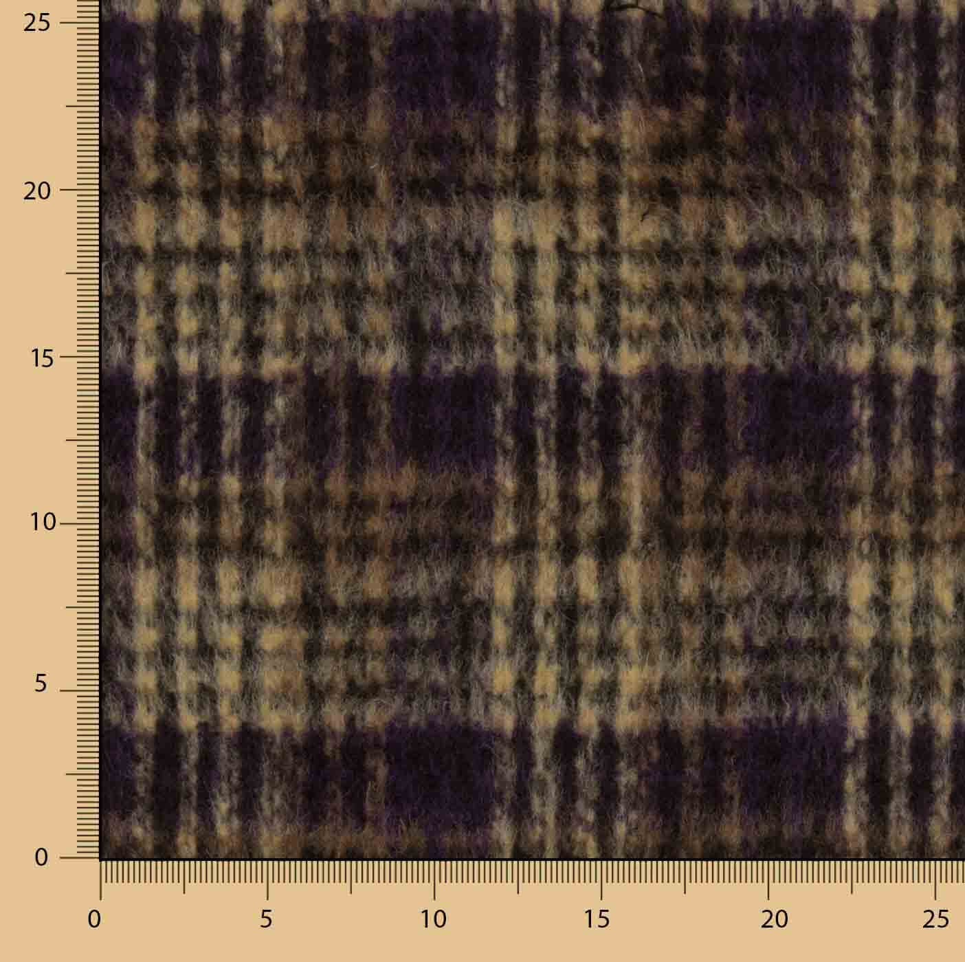 Double-faced checked Inverness woolen tweed - Ribes y Casals