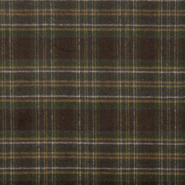 Sherwood Wool Loden in Brown and Green Checks - Ribes y Casals