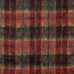 Glencoe double-faced fabric wool tweed in Red and Turquoise - Ribes y Casals
