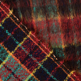 Glencoe double-faced fabric wool tweed in Red and Turquoise - Ribes y Casals
