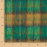 Glencoe double-faced fabric wool tweed in Emerald Green and Ochre - Ribes y Casals