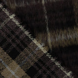 Brown and Camel double-faced Braemar wool tweed - Ribes y Casals