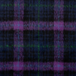 Braemar double-faced wool tweed in Midnight Blue and Violet - Ribes y Casals