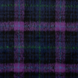 Braemar double-faced wool tweed in Midnight Blue and Violet - Ribes y Casals
