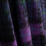Braemar double-faced wool tweed in Midnight Blue and Violet - Ribes y Casals