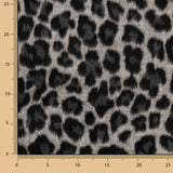 Serengeti animal print leopard print grey wool loden - Ribes y Casals