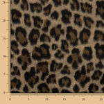 Serengeti Wool Loden with Leopard Print in Camel - Ribes y Casals