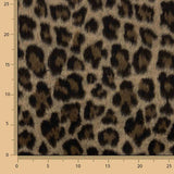Serengeti Wool Loden with Leopard Print in Camel - Ribes y Casals
