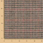 Beige, Black and Red Houndstooth Wool Loden - Ribes y Casals