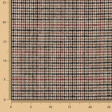 Beige, Black and Red Houndstooth Wool Loden - Ribes y Casals
