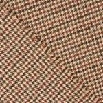 Beige and Maroon Houndstooth Wool Loden - Ribes y Casals