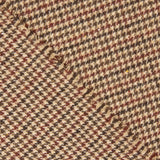 Beige and Maroon Houndstooth Wool Loden - Ribes y Casals